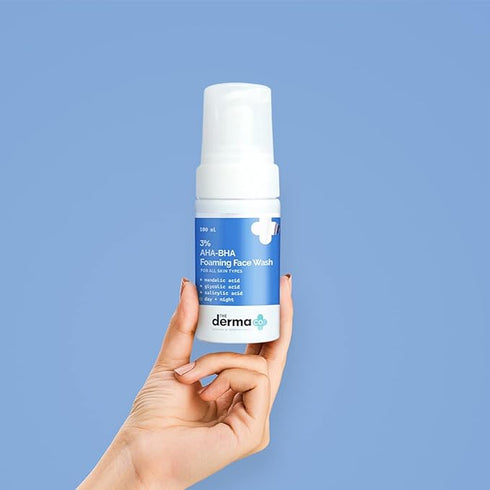 The Derma co 3% AHA+BHA Foaming Daily Face Wash